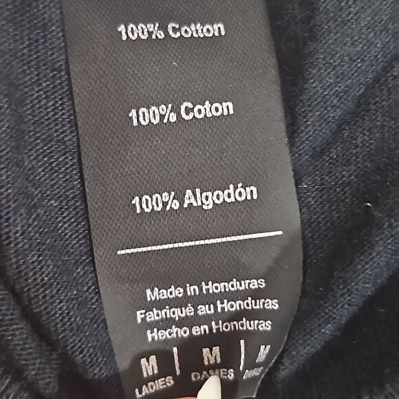 AC DC Womens Medium Back in Black Graphic Tee Rock Music Band Festival Concert - Picture 3 of 6